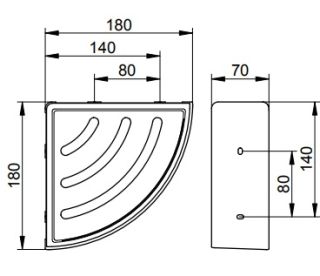 Полочка для ванной Keuco Elegance  11657250001 латунь шлифованная
